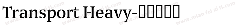 Transport Heavy字体转换